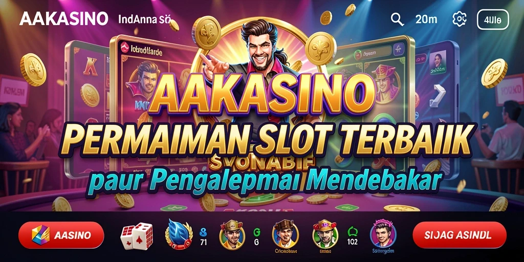 Tampilan screenshot utama AAKASINO yang menunjukkan gameplay Slot yang seru.