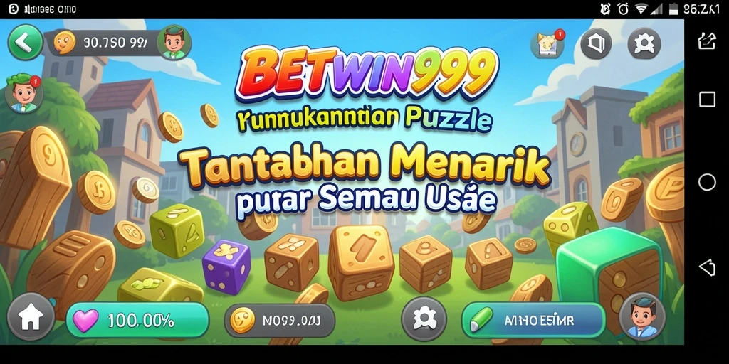 Screenshot gameplay BETWIN999 menampilkan teka-teki yang sedang dipecahkan.
