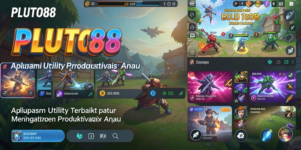 Tampilan antarmuka aplikasi PLUTO88 yang intuitif dan bersih.