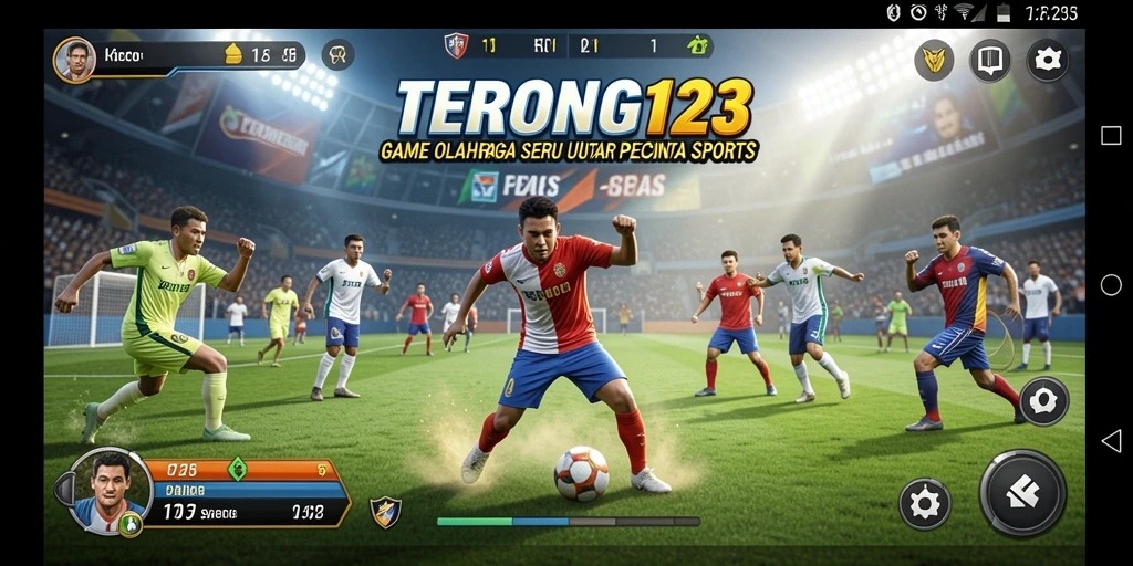 Tampilan gameplay <strong>TERONG123</strong> yang penuh aksi olahraga.